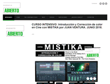 Tablet Screenshot of espacioabiertosevilla.com